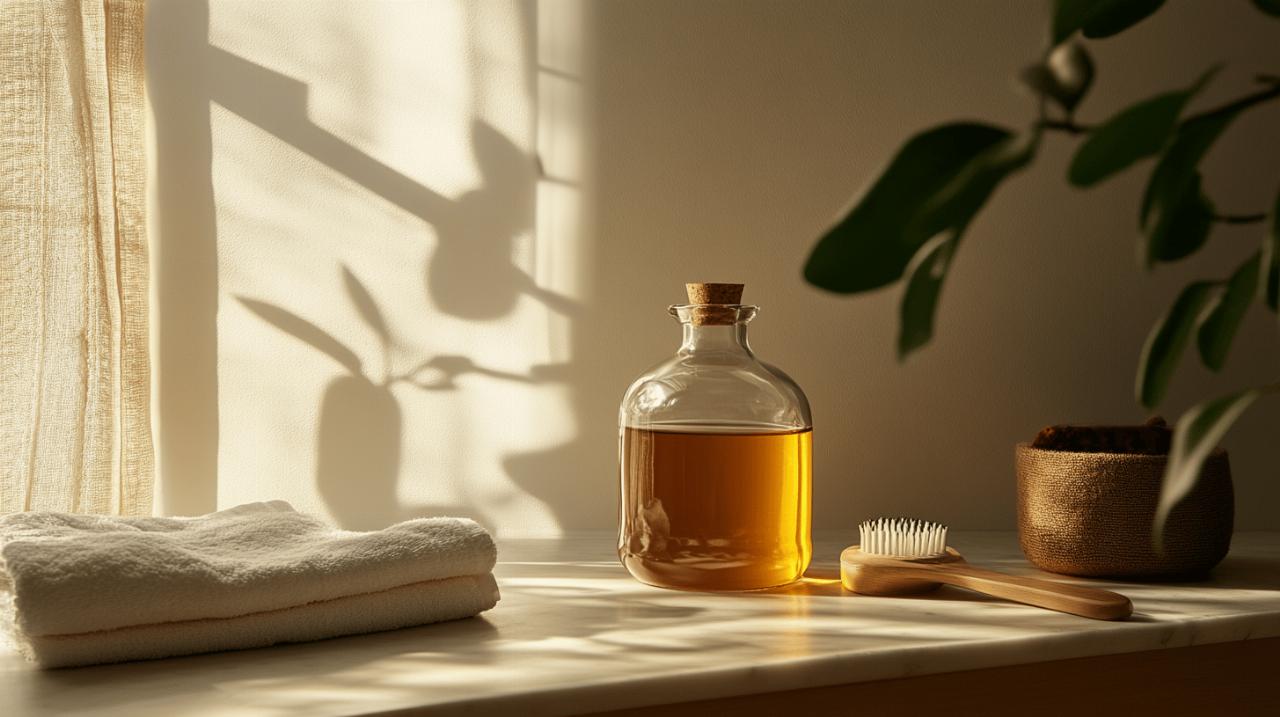 Les grands bienfaits du vinaigre sur la texture de vos cheveux blancs